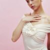3D Flower Contrast Crop Top - Image 3