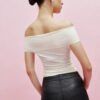 3D Flower Contrast Crop Top - Image 4